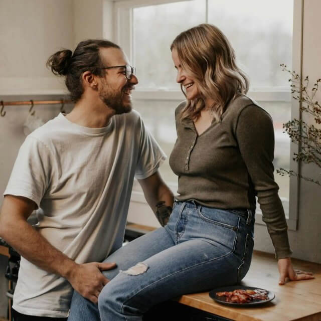 Happy couple at Wren's Hollow - New townhomes in Pooler, GA